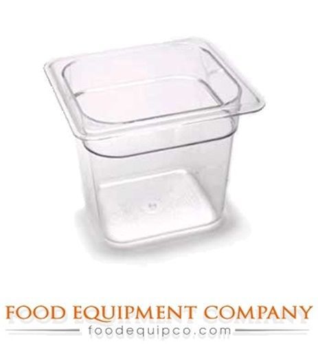 Cambro 66CW148 Camwear® Food Pan plastic 1/6-size 6&#034;D white  - Case of 6