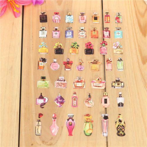 New Perfume Bottle Pattern Book Stickers Craft Scrapbook Adhesive Paper