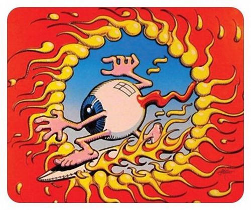 Flaming surfing eye rick griffin mouse pad mats mousepad offer 3 for sale
