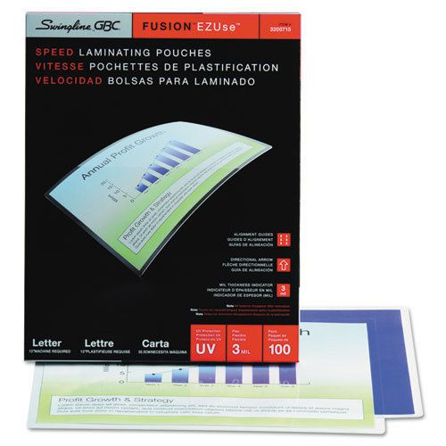 EZUse Thermal Laminating Pouches, 3 mil, 11 1/2 x 9, 100/Box