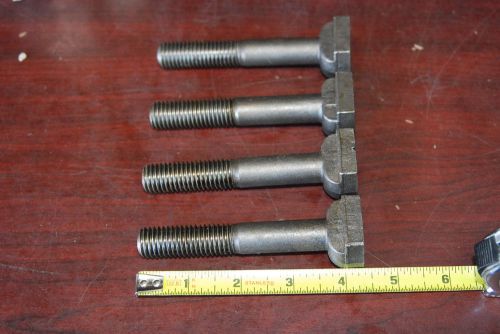5/8&#034; MILLING MACHINE HOLD DOWN T TEE SLOT BOLT BOLTS 5/8-11,4 3/8&#034; long Lot of 4