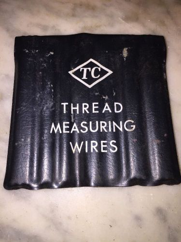 Vintage TC Japanese Machinist Precision Thread Measuring Wire Set .018 -.18