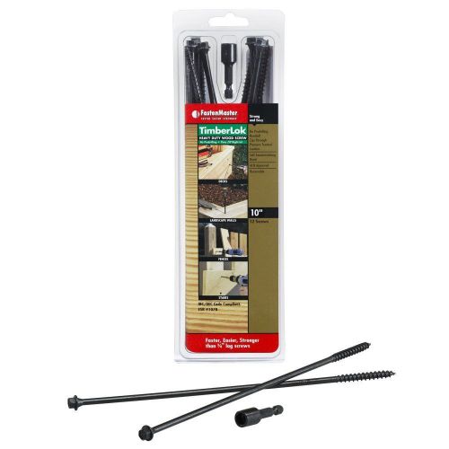 Fastenmaster fmtlok10-12 timberlok heavy-duty wood screw, 10 inches, 12-count for sale