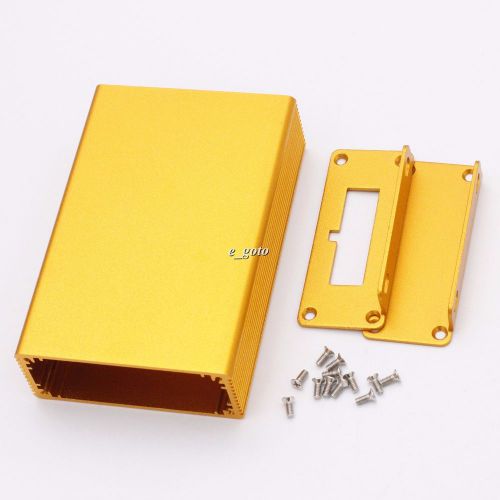 100*66*27mm PCB Instrument Golden Aluminum Box Precise for Power/Amplifier/etc.