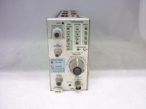 Tektronix Time Base 7B70 Plug-In For 7000 Series Oscilloscope