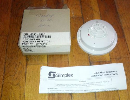 Simplex 4098-9402 Fire Alarm Heat Detector