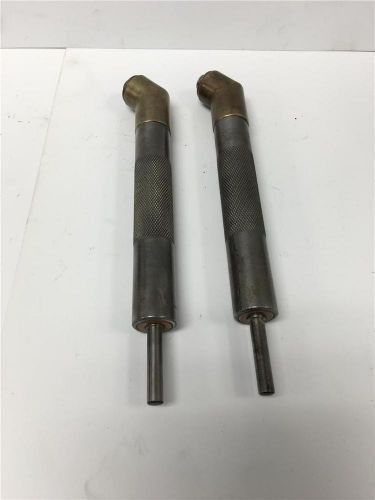 5/16&#034;-24 military glennl martin aircraft 6&#034; angle drill adapter no. 345 2pc lot for sale