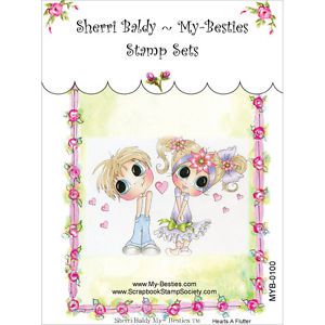 &#034;My Besties Clear Stamps 4&#034;&#034;X6&#034;&#034;-Hearts A Flutter&#034;