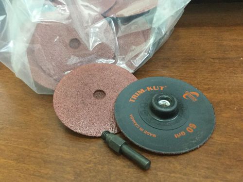 Box of 25 3&#034; Trim-Kut Sanding Discs, 60 Grit, 24130500