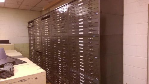 Hamilton 5 drawer architect blueprint art flat files file cabinet 41x28.5x15.5 for sale