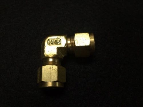 IB D6UE Duolok Union Elbow, 3/8 Tube Fitting x 3/8 Tube Fitting, Brass (same as