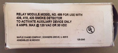FIREX 499 NEW IN BOX SMOKE ALARM 120VAC RELAY MODULE