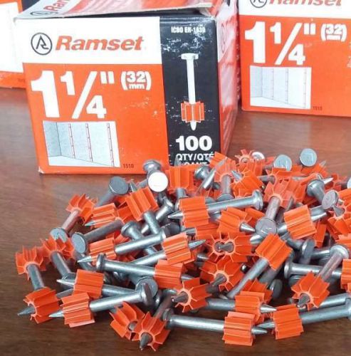 1 1/4&#034; RAMSET Nails Low Velocity Fasteners Hilti Remington Simpson Jamerco more