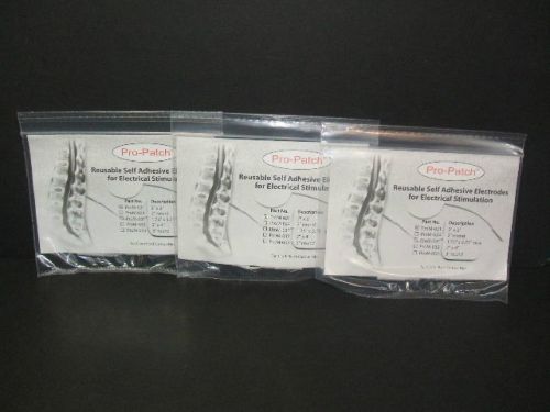 12 Pro Patch TENS Self Adhesive Electrodes 2&#034; x 2&#034; Sq. (3 - 4 packs)  ProM-021