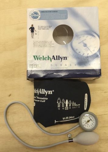 Welch allyn durashock adult cuff aneroid sphygmomanometer ds44-11 for sale