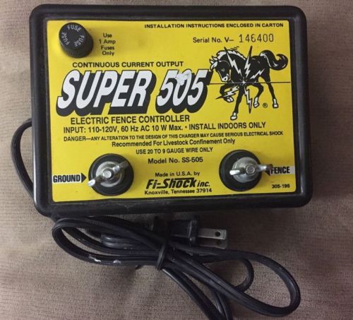 Fi-Shock Super 505 Electric Fence Controller Model SS-505