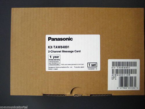 Panasonic kx-taw84891 2-channel message card new for sale