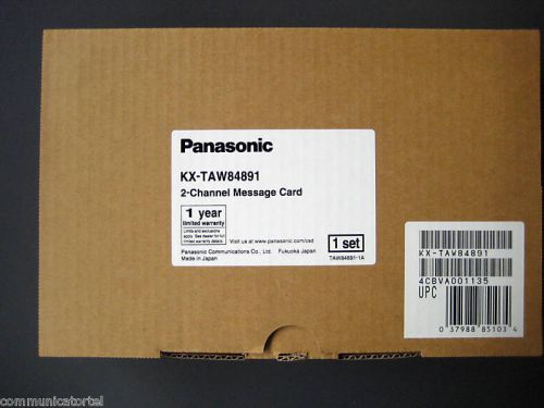 PANASONIC KX-TAW84891 2-Channel Message Card NEW