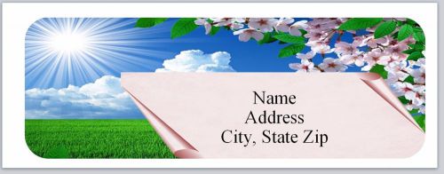 30 Personalized Return Address Labels Flowers Buy 3 get 1 free (bo795)