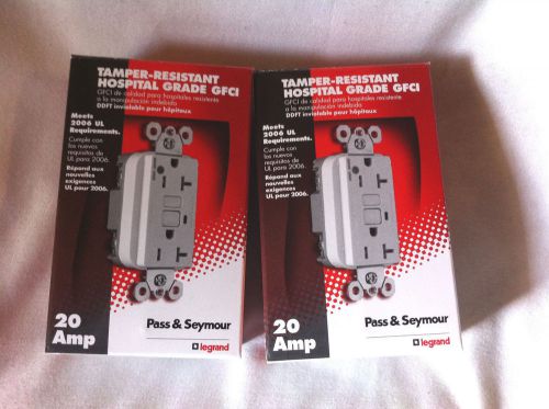 Pass Seymour Tamper-Resistant Hospital Grade GFCI 20 AMP Brand New Set of 2