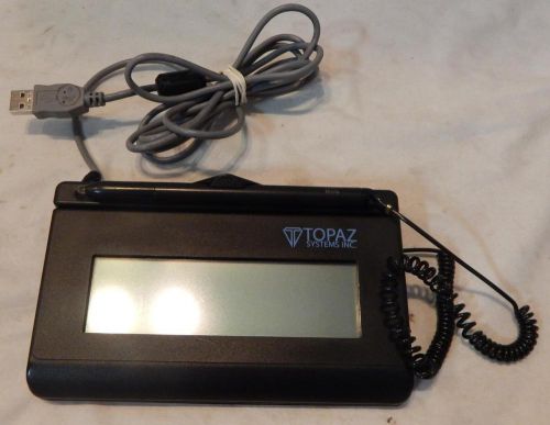 Topaz T-LBK462-HSB-R 1X5 Backlit LCD Signature Capture Pad with stylus / USB