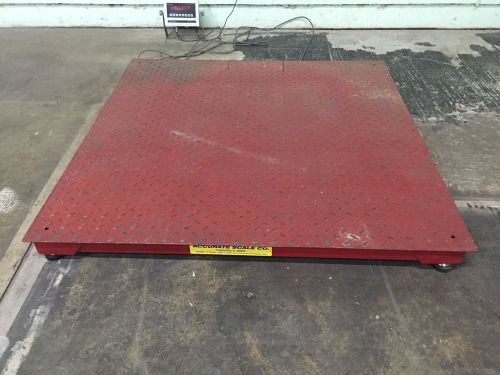 Triner 5000 lb Capacity Industrial Floor Scale with Controller (Model #TSM5-44)