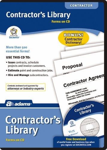 Adams Contractor&#039;s Library on CD, White (SW2435)