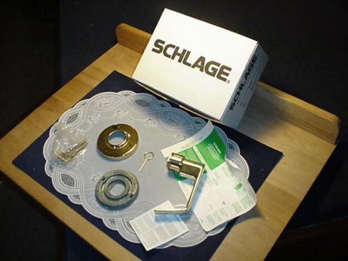 Schlage al170 single dummy trim polished brass door lever handle new for sale