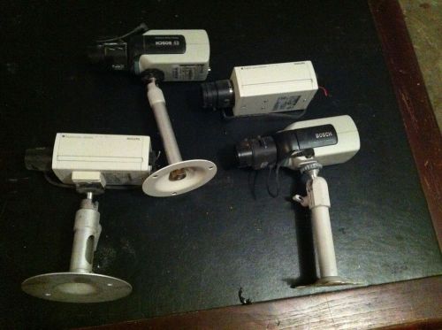 Lot of color CCTV cameras Bosch LTC0435/20 phillips, LTC0455/22 with lens CHEAP!