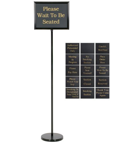 Winco HTS-60K, 60&#034; Hostess Sign with 15 Message Variations