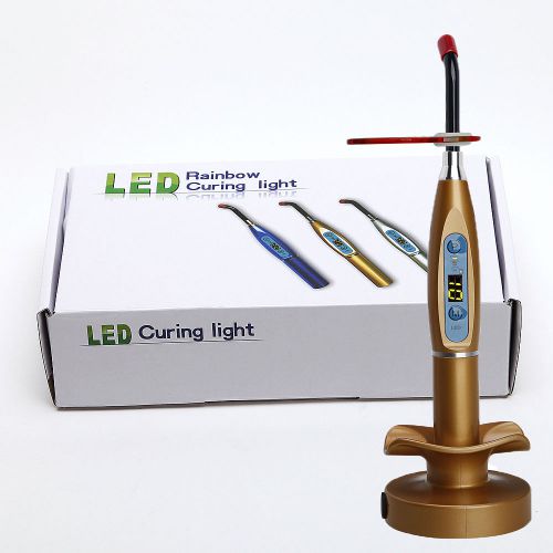 Dental wireless cordless LED Rainbow curing light lamp for dentist Golden T1 &amp;QT