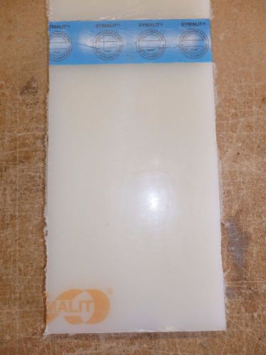 SYMALIT Kynar PVDF Plastic, 3/4&#034; Thick x 6 3/4&#034;W x 19&#034;L, Can Be Cut to Size, H6