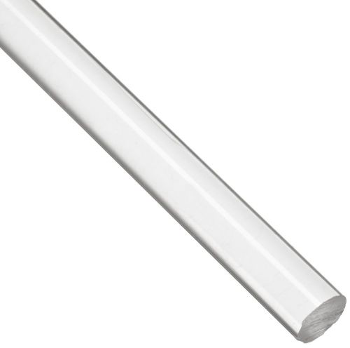 Acrylic round rod transparent clear standard tolerance fed. spec. l-p-391a 1/... for sale