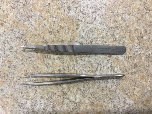 Lot of (2) techni-tool 00d tweezer stainless steel precision type tip 758tw450 for sale