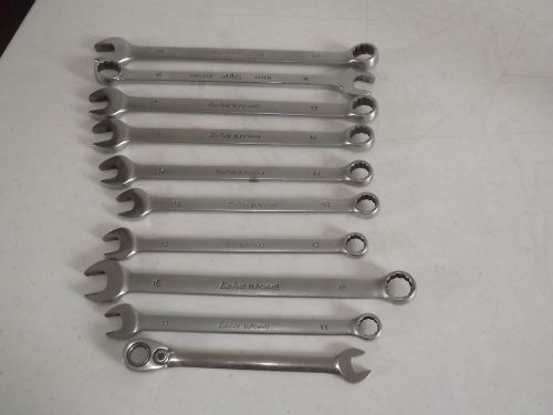 NICE 10 PC Blue Point Combination Open End  Wrench Set 10pc.