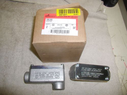 CROUSE HINDS CONDUIT OUTLET BOX W/ COVER OELB2 (2 IN BOX)
