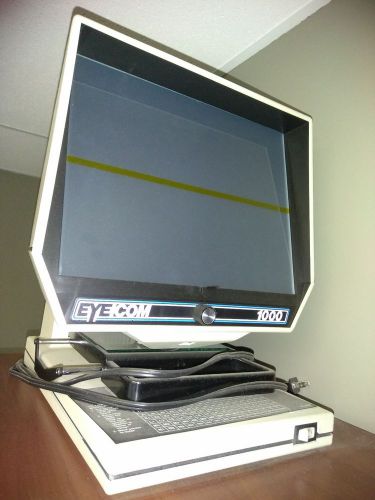Eyecom 1000 Desktop Microfiche Reader with Cessna Aircraft Aerofiche Catalogs