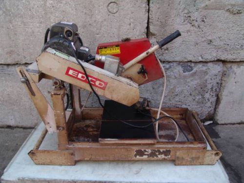 EDCO TILE BLOCK CONCRETE SAW 14 INCH BLADE 1.5 hp WORKS FINE