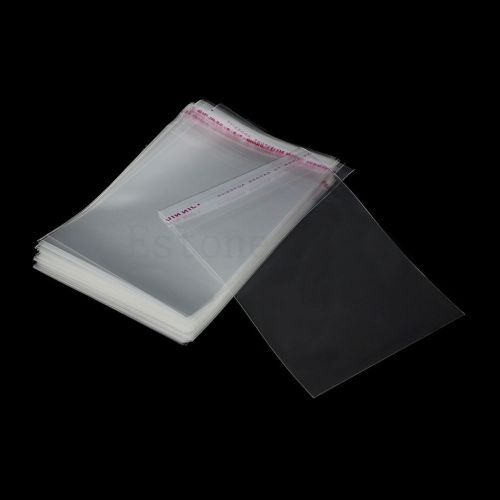 100pcs OPP Bag Self Adhesive Plastic CLEAR Jewelry Packaging 8cmx12cm 3.1&#034;x4.7&#034;