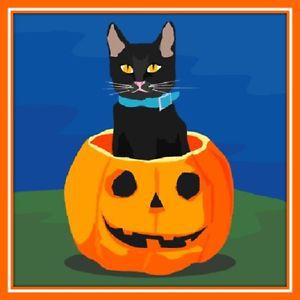 30 Custom Halloween Black Cat Personalized Address Labels