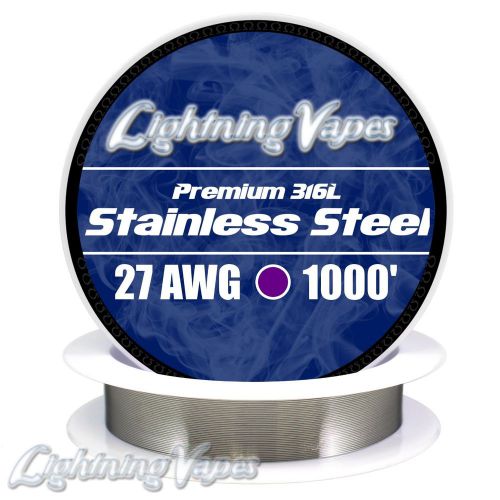 27 awg stainless steel wire 316l 0.36mm - 1000&#039; for sale