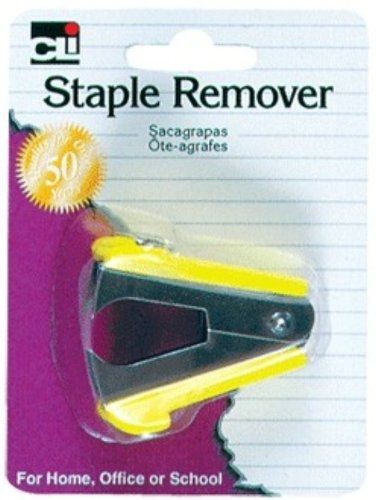Charles Leonard Staple Remover - Assorted Colors - 1/Card, 80875