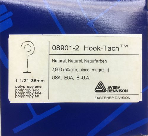 New 1 box (2500) Avery  08901-2  1.5&#034; Hook-Tach 39mm
