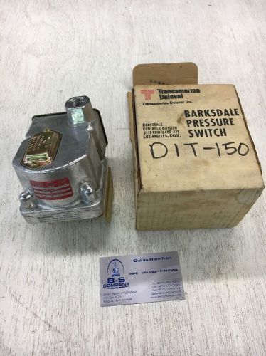 New - Barksdale Controls Pressure Or Vacuum Actuated Switch, Model: D1T-A150