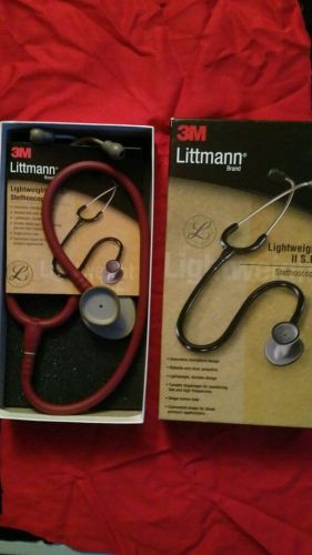 Littmann  3MLightweight 2 SE Stethoscope - Burgundy  2451 28 in.