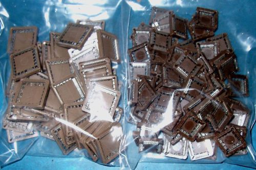 APPRX 120PC SMD MOUNT MIXED 44 PIN AND 68 PIN PLCC IC SOCKET LOT