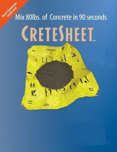 Concrete Mix / Construction CRETE SHEET - MIX IT UP - 2 PERSON OR 1 PERSON USE