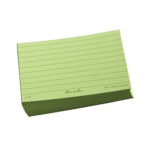 J.l. darling rite in the rain 3x5 index cards - green #991 for sale