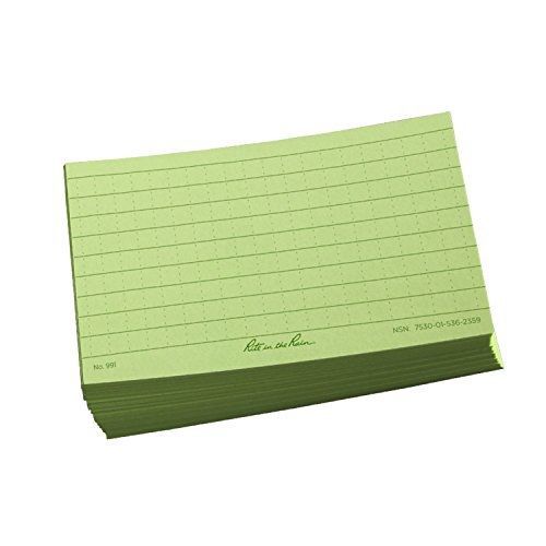 J.l. Darling Rite In The Rain 3X5 Index Cards - Green #991