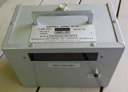 Vintage DUNCAN Portable Energy Appliance Meter 1970&#039;s